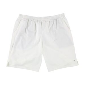 SOLFIRE Mens Woven Athletic Workout Shorts, White, S, DM